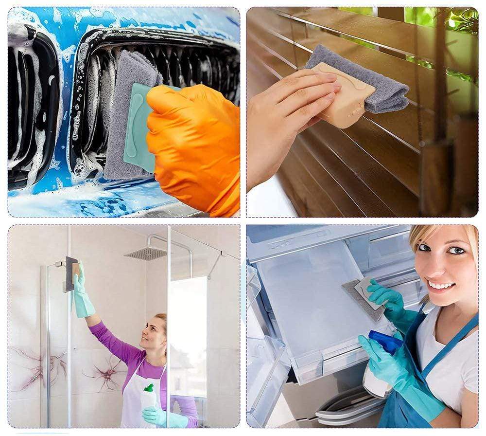 Window Cleaner Brush Window Groove Cleaning Scrub Pads - Window Cleaning Brush (Pack of 2) - Window Cleaning Brush (Pack of 2)