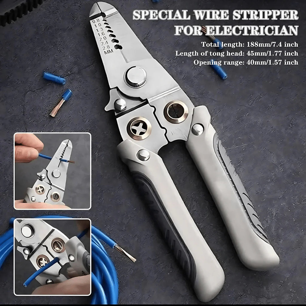 Wire Stripper Cutter | Wire Stripper Cutter Tool Cable Hand Cutter Electrician Tool - Multi-functional Wire Stripper & Cutter