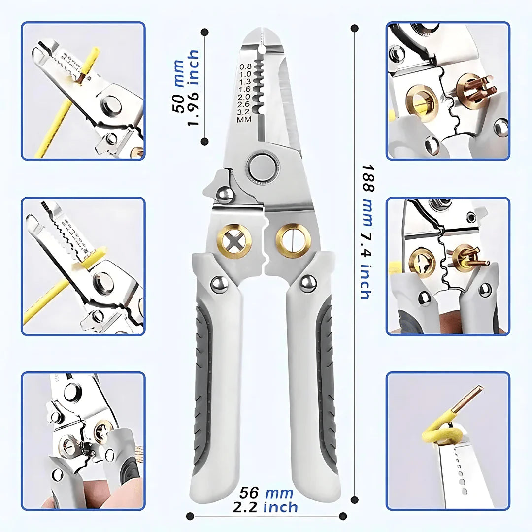 Wire Stripper Cutter | Wire Stripper Cutter Tool Cable Hand Cutter Electrician Tool - Multi-functional Wire Stripper & Cutter