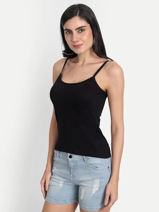 Women's Loose Cami with Built-in Tank Top (Pack of 2) | Tank Top Women Cami Ladies Top Sleeveless Dress - 28 - Women's Loose Cami with Built-in Tank Top (Pack of 2)