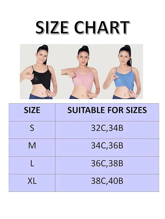 Women's Loose Cami with Built-in Tank Top (Pack of 2) | Tank Top Women Cami Ladies Top Sleeveless Dress - 28 - Women's Loose Cami with Built-in Tank Top (Pack of 2)