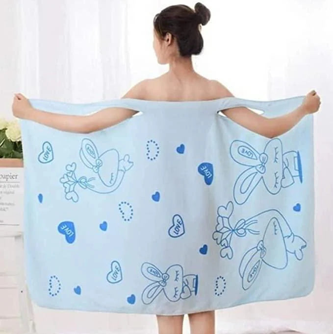 Womens' Wearable Bath Towel (Pack of 2) |  Bath Robe Towels Bathroom Micro Fibre Towel For Women - Womens' Wearable Bath Towel (Pack of 2)